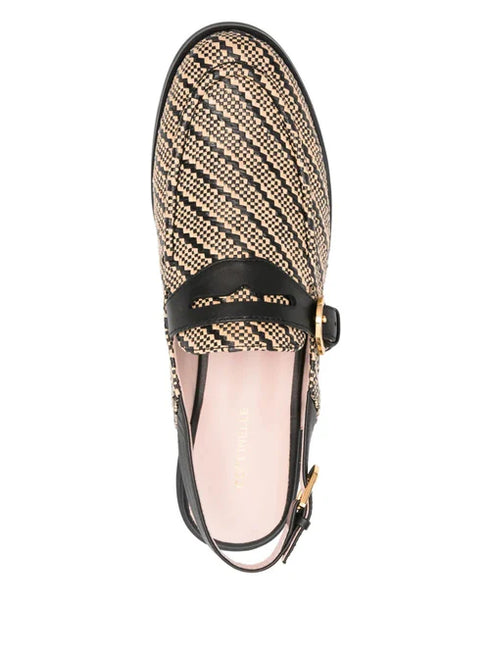 Mules Coccinelle E4 SK5 16 02 01 736 μπεζ/μαύρο