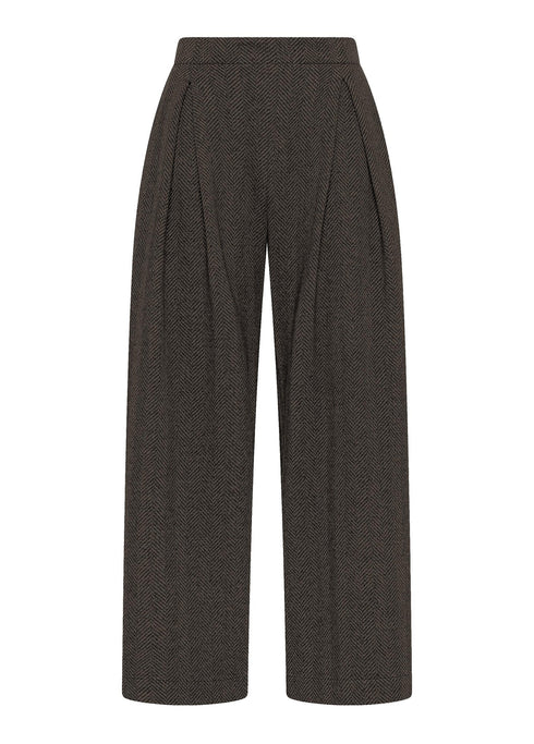 Παντελόνι ζακάρ Deha D32685-48119 καφέ