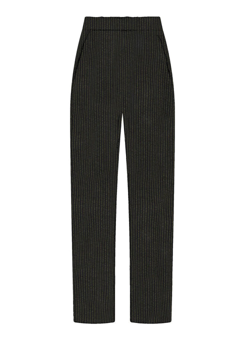 Παντελόνι ριγέ Deha D32565-10009 μαύρο