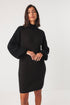 Φόρεμα οργανικό βαμβάκι Kaliope-gots SKFK WDR01529 μαύρο