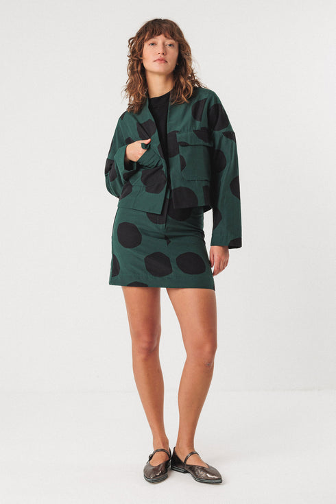 Σακάκι/τζάκετ Kuntxe SKFK WJC00452 πράσινο/μαύρο