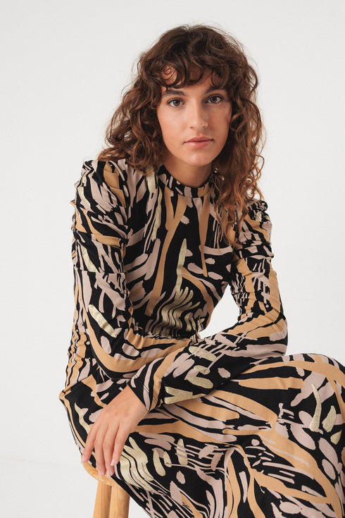 Φόρεμα Lano-gots SKFK WDR01511 μπεζ