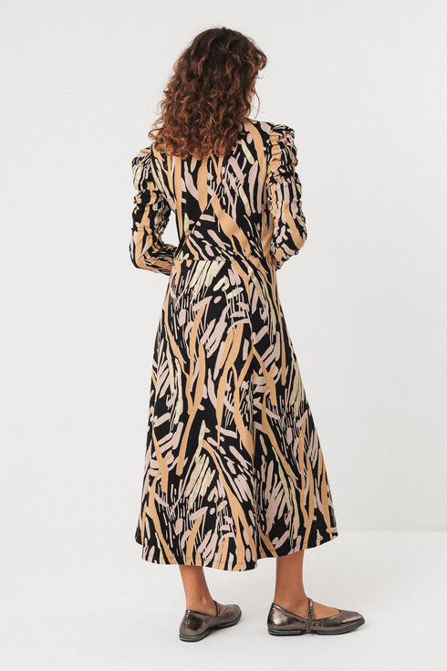 Φόρεμα Lano-gots SKFK WDR01511 μπεζ