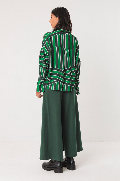 Πουκάμισο βισκόζη Lone SKFK WSH00618 πράσινο