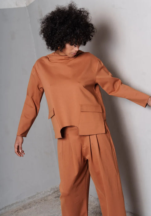 Τοπ Nasa Hoodie Collectiva Noir CN141F07PNT κάμελ