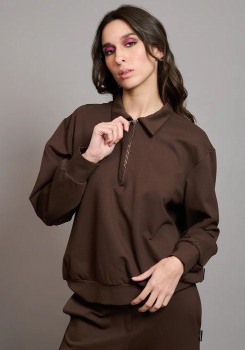 Φούτερ Rich Collectiva Noir CN143E07PNT καφέ