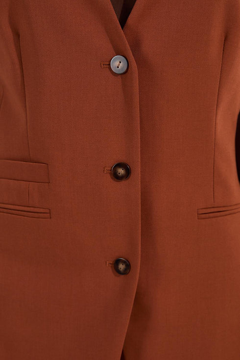 Γιλέκο Karen Millen BKK24847 κεραμιδί