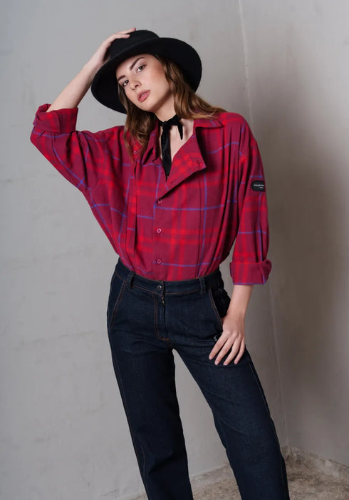 Πουκάμισο Scott Collectiva Noir CN141L04COU κόκκινο