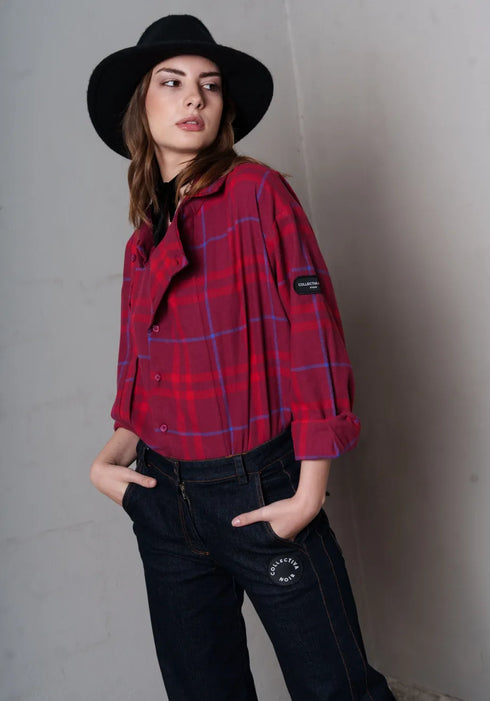 Πουκάμισο Scott Collectiva Noir CN141L04COU κόκκινο