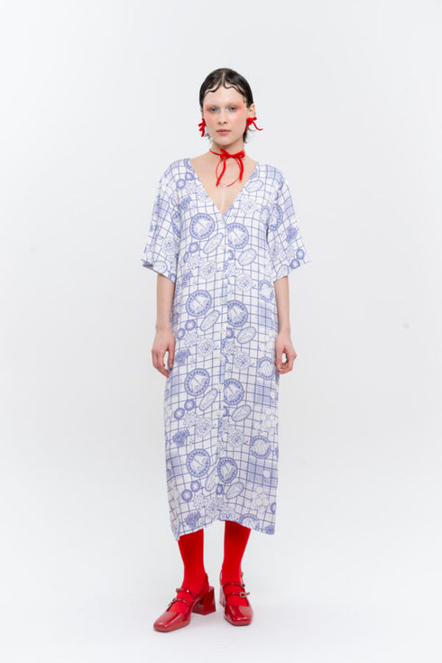 Φόρεμα με κουμπιά Klelia Andrali wanna be pic nic