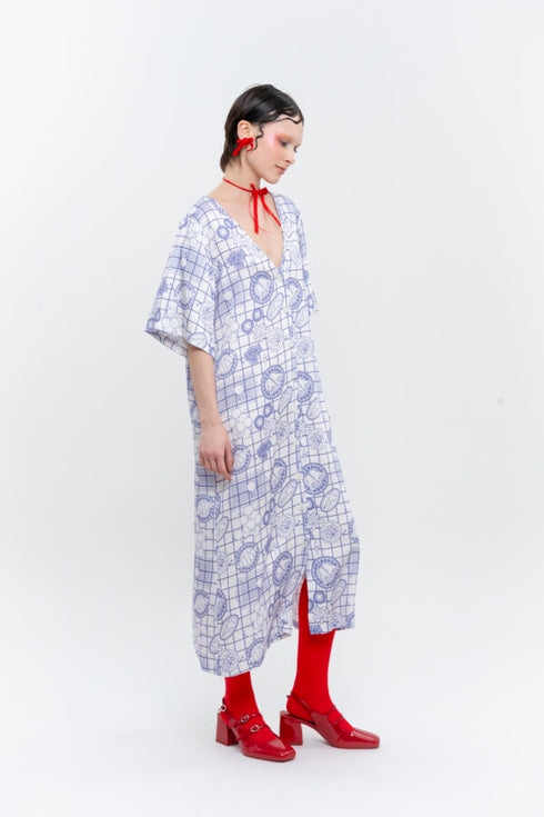 Φόρεμα με κουμπιά Klelia Andrali wanna be pic nic