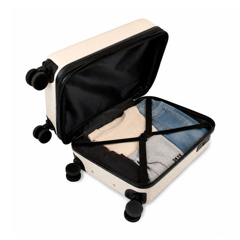 Βαλίτσα καμπίνας 53x36x23cm DKNY DM118CT6 εκρού