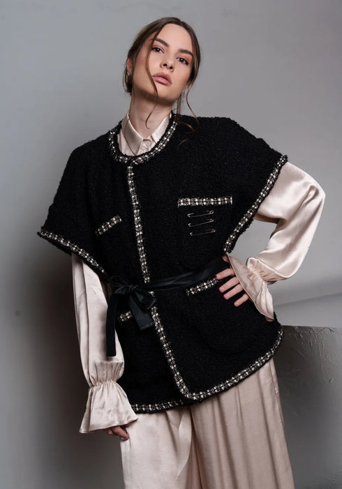 Αμάνικο τζάκετ Zade Collectiva Noir CN141X03BCL μαύρο