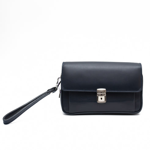 Τσαντάκι χειρός δερμάτινο Condor μπλε