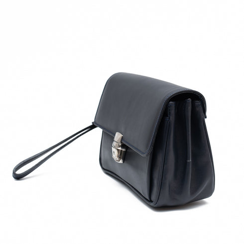 Τσαντάκι χειρός δερμάτινο Condor μπλε