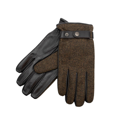 Δερμάτινα ανδρικά γάντια Guy Laroche 98961 καφέ