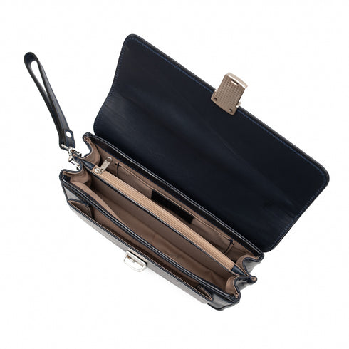 Τσαντάκι χειρός δερμάτινο Condor μπλε