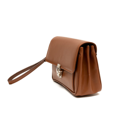 Τσαντάκι χειρός δερμάτινο Condor ταμπά