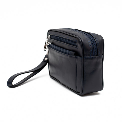 Τσαντάκι χειρός δερμάτινο Condor μπλε