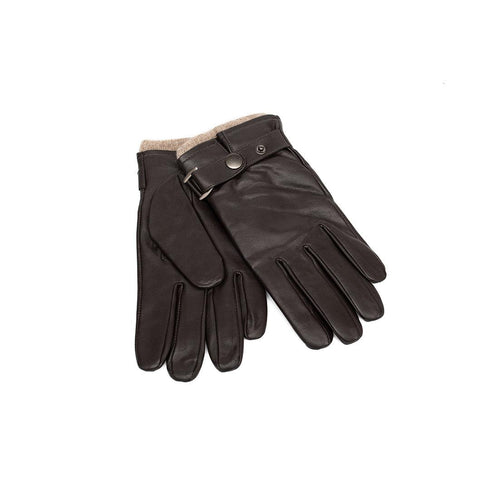 Δερμάτινα ανδρικά γάντια Guy Laroche 98954 καφέ
