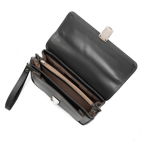 Τσαντάκι χειρός δερμάτινο Condor γκρι