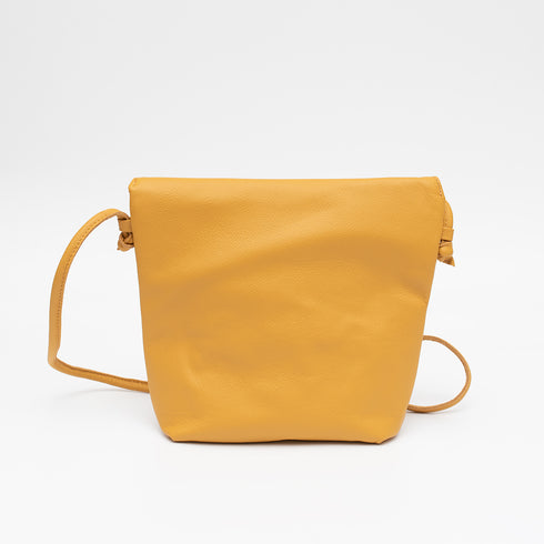 Hygge Τσάντα ώμου/χιαστί δερμάτινη by Meraki μουσταρδί