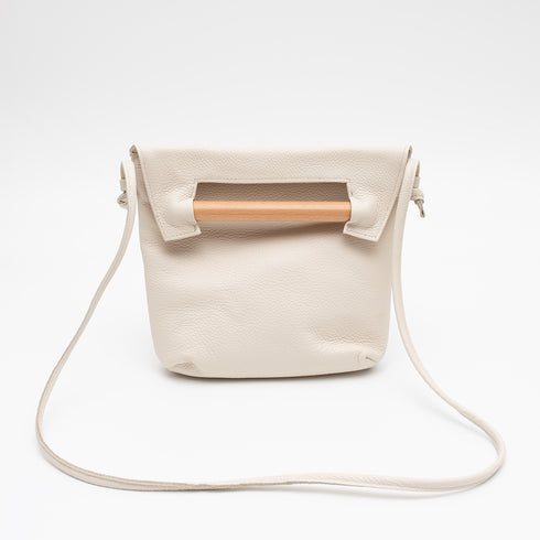 Hygge Τσάντα ώμου/χιαστί δερμάτινη by Meraki λευκό