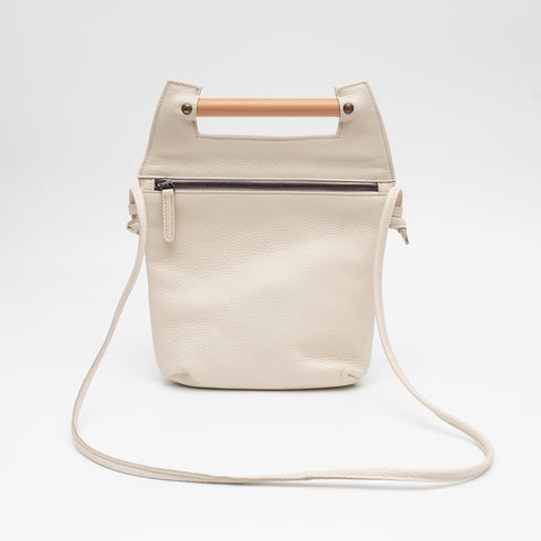 Hygge Τσάντα ώμου/χιαστί δερμάτινη by Meraki λευκό