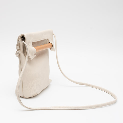 Hygge Τσάντα ώμου/χιαστί δερμάτινη by Meraki λευκό