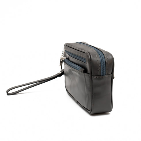 Τσαντάκι χειρός δερμάτινο Condor γκρι