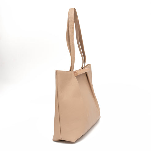 Kilig Τσάντα ώμου δερμάτινη by Meraki μπεζ