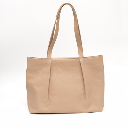 Kilig Τσάντα ώμου δερμάτινη by Meraki μπεζ