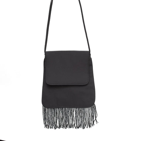 Βραδινό τσαντάκι ύφασμα-παγιέτα Rebecca Molenaar γκρι