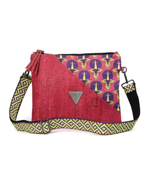 Silvia Τσάντα φάκελος/χιαστί Yfos φούξια