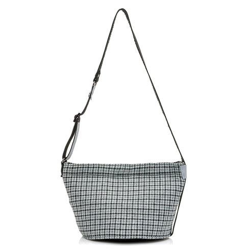 Τσάντα ώμου/χιαστί ύφασμα Redo γκρι