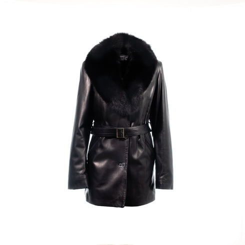 Ζακέτα 3/4 μεσάτη με ζώνη Vincent