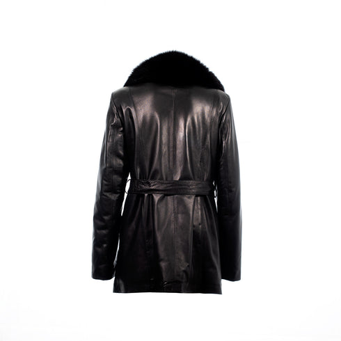 Ζακέτα 3/4 μεσάτη με ζώνη Vincent