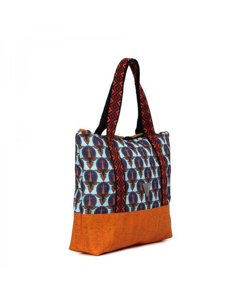 Jasmin Τσάντα ώμου Sustainable Yfos minoan μπλε