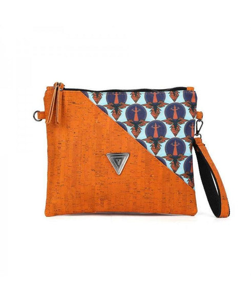 Silvia Τσάντα φάκελος/χιαστί Yfos πορτοκαλί