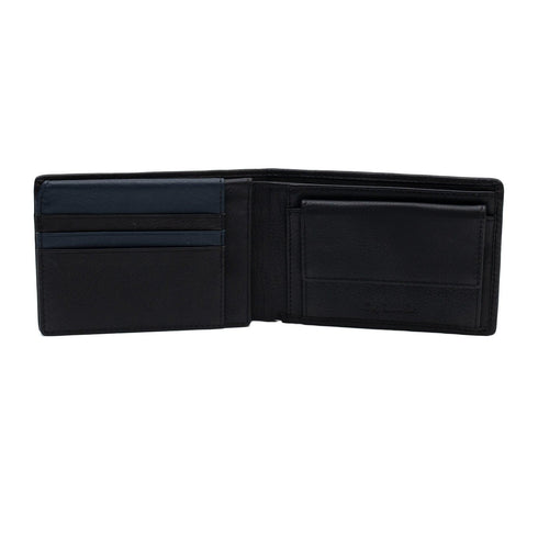 Δερμάτινο πορτοφόλι Guy Laroche 37601 μαύρο/μπλε