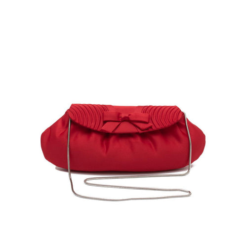 Βραδινό τσαντάκι ύφασμα Drap κόκκινο
