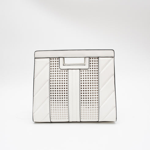 Τσάντα tote/χιαστί Y Not? ROC-003S2 λευκό