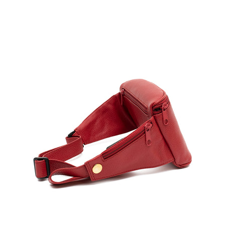 Τσάντα μέσης δερμάτινη Bartuggi 43-600-8026 κόκκινο