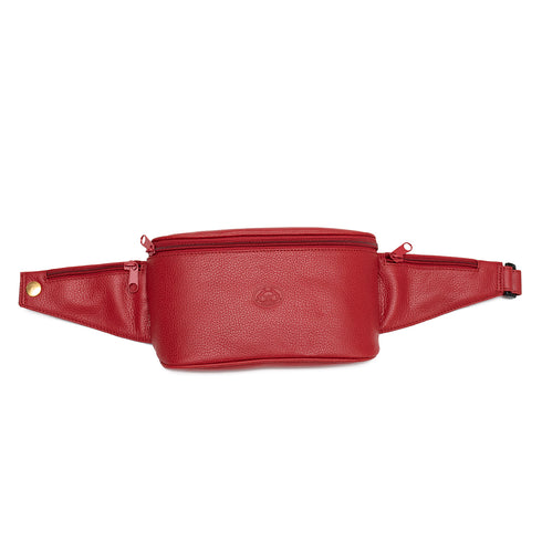 Τσάντα μέσης δερμάτινη Bartuggi 43-600-8026 κόκκινο