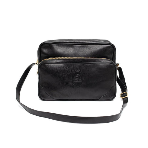 Δερμάτινη τσάντα ώμου/χιαστί Terrida μαύρο