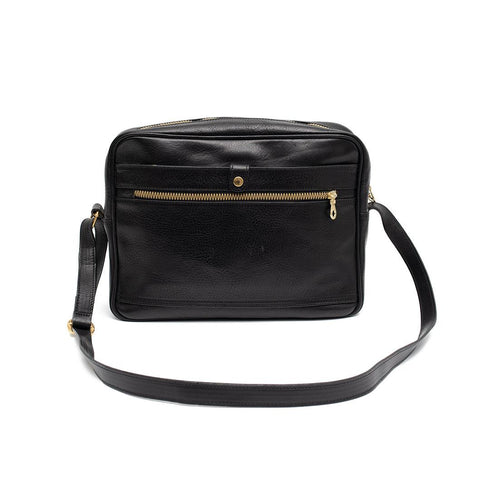 Δερμάτινη τσάντα ώμου/χιαστί Terrida μαύρο