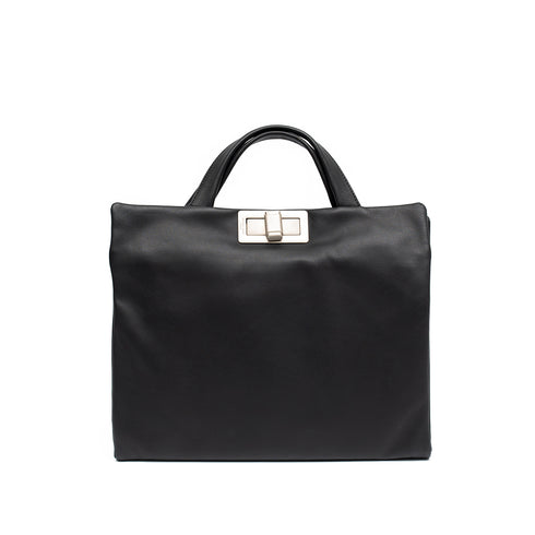 Επαγγελματική τσάντα/φάκελος δέρμα Renato Angi μαύρο