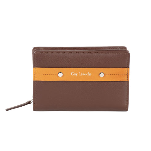 Δερμάτινο πορτοφόλι Guy Laroche 81313 καφέ
