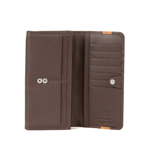Δερμάτινο πορτοφόλι Guy Laroche 81311 καφέ