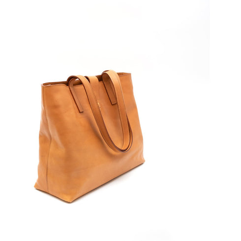 Τσάντα Tote Δερμάτινη ταμπά
